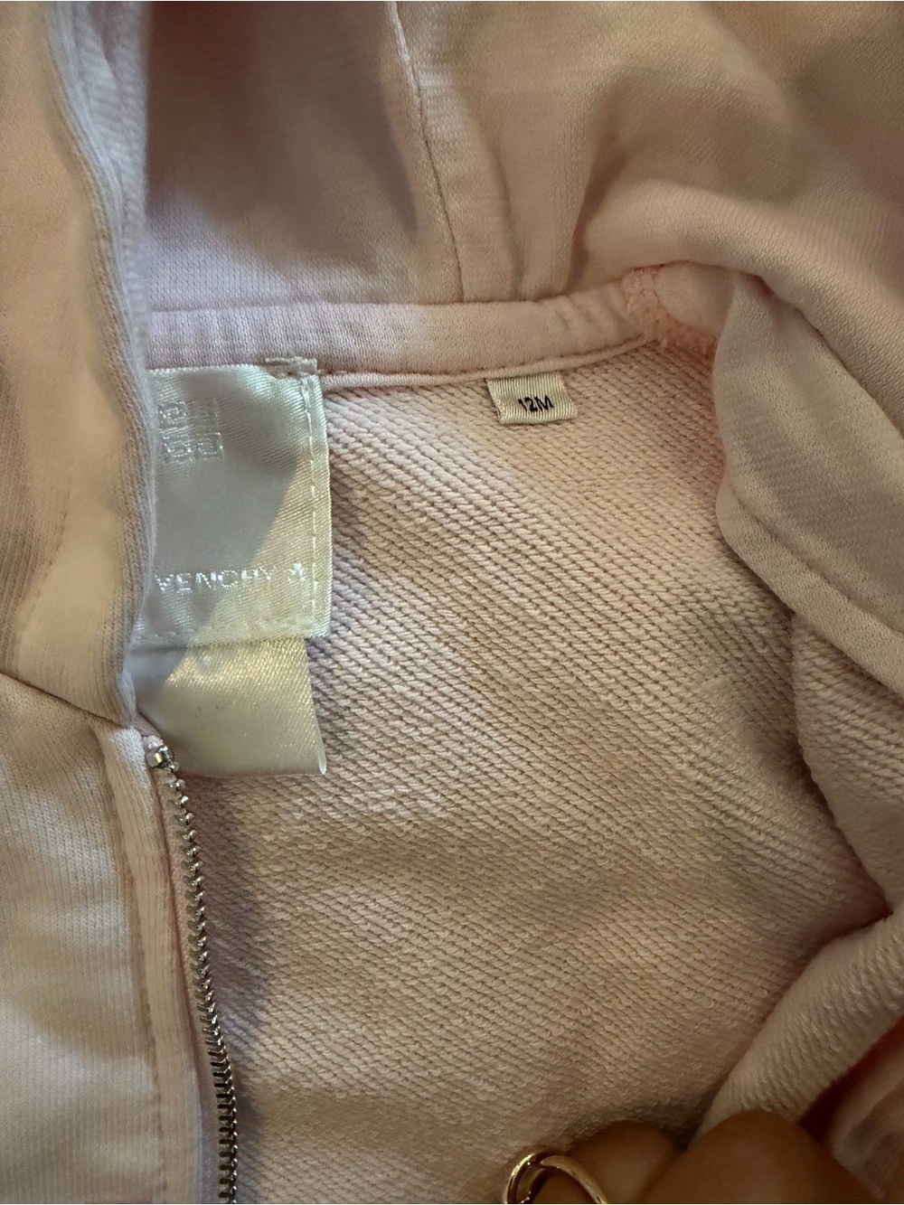 Givenchy Pink Ruffle Hooded Zip Jacket - Picture 3 of 5